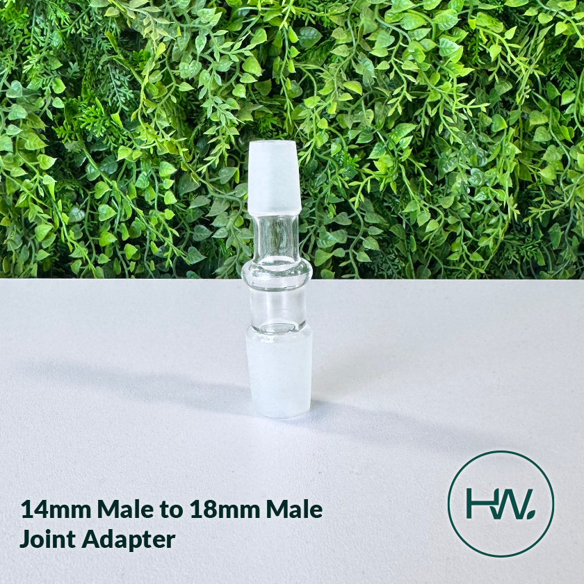 14mm Male to 18mm Male Joint Adapter - Herbware, Victoria Australia