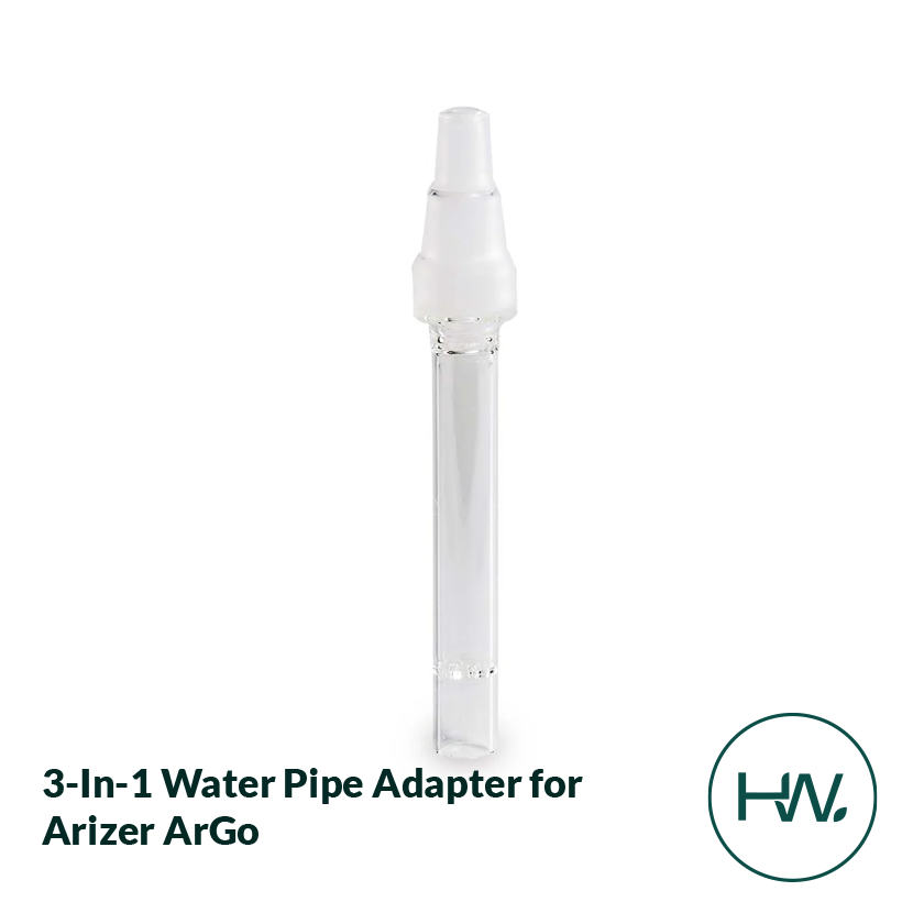 3-In-1 Water Pipe Adapter for Arizer ArGo - Herbware, Victoria Australia