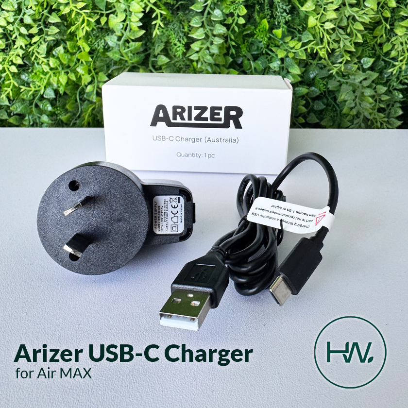 Arizer USB-C Charger AU Plug - [Herbware, Melbourne Australia]