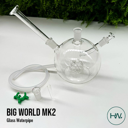 Big World MK2 Glass Waterpipe - [Herbware, Melbourne Australia]