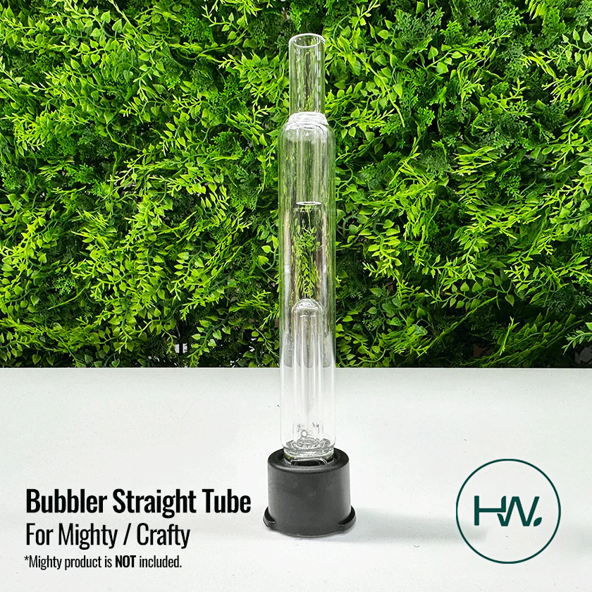 Mighty / Crafty Bubbler Straight Tube (Hard plastic ring ) - [Herbware, Melbourne Australia]