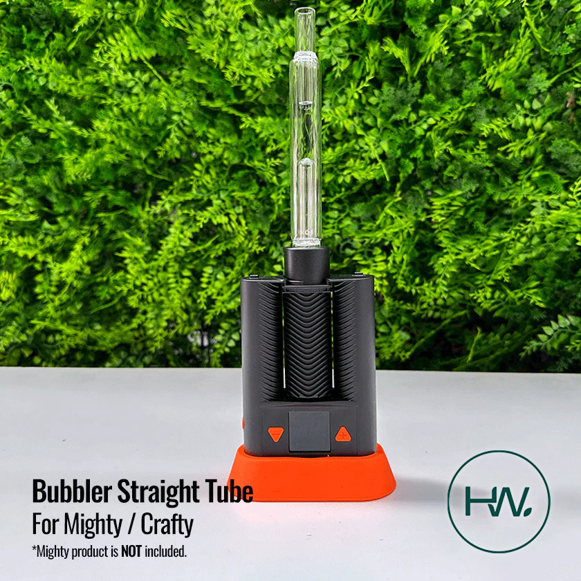 Mighty / Crafty Bubbler Straight Tube (Hard plastic ring ) - [Herbware, Melbourne Australia]