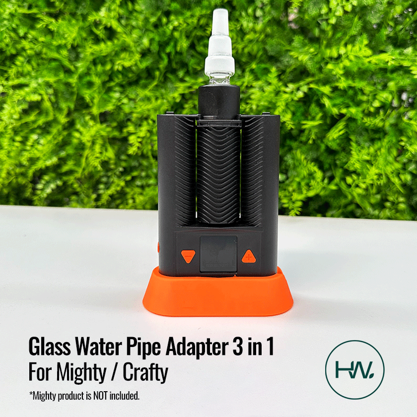 Mighty / Crafty Glass Water Pipe Adapter 3 in 1 - Hard Plastic Ring - [Herbware, Melbourne Australia]