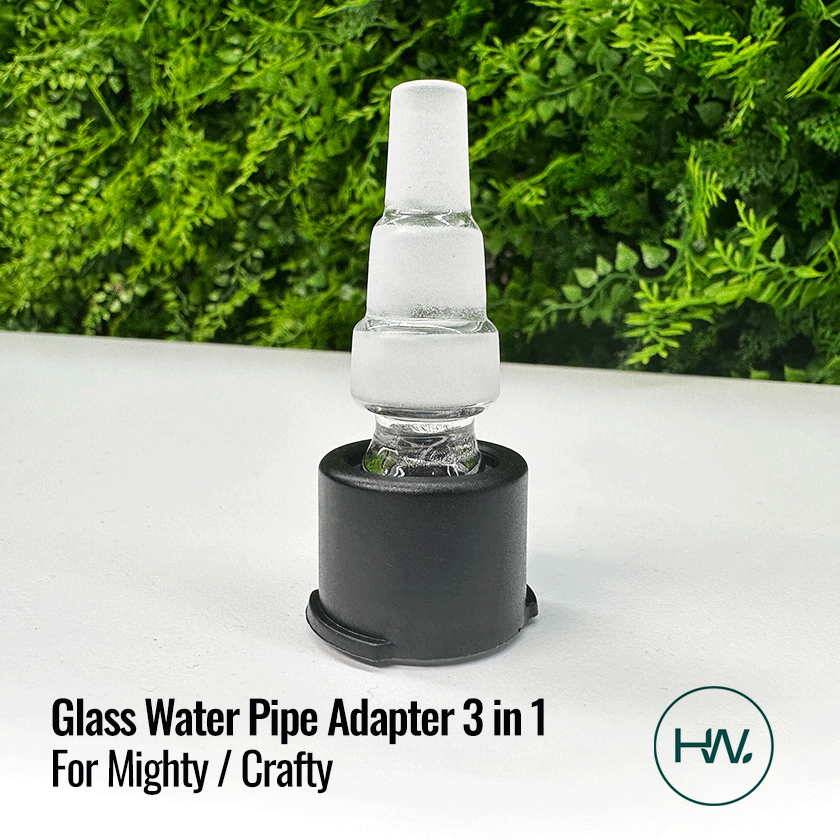 Mighty / Crafty Glass Water Pipe Adapter 3 in 1 - Hard Plastic Ring - [Herbware, Melbourne Australia]