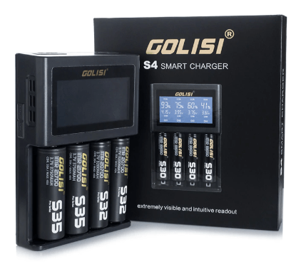 Buy Golisi S4 4-Bay Smart Charger - Herbware Victoria Australia