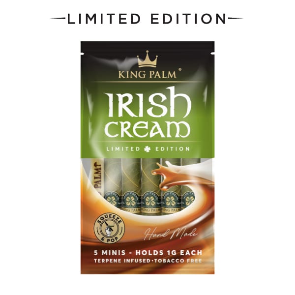 King Palm Irish Cream Mini Rolls 5 Pack - [Herbware, Melbourne Australia]