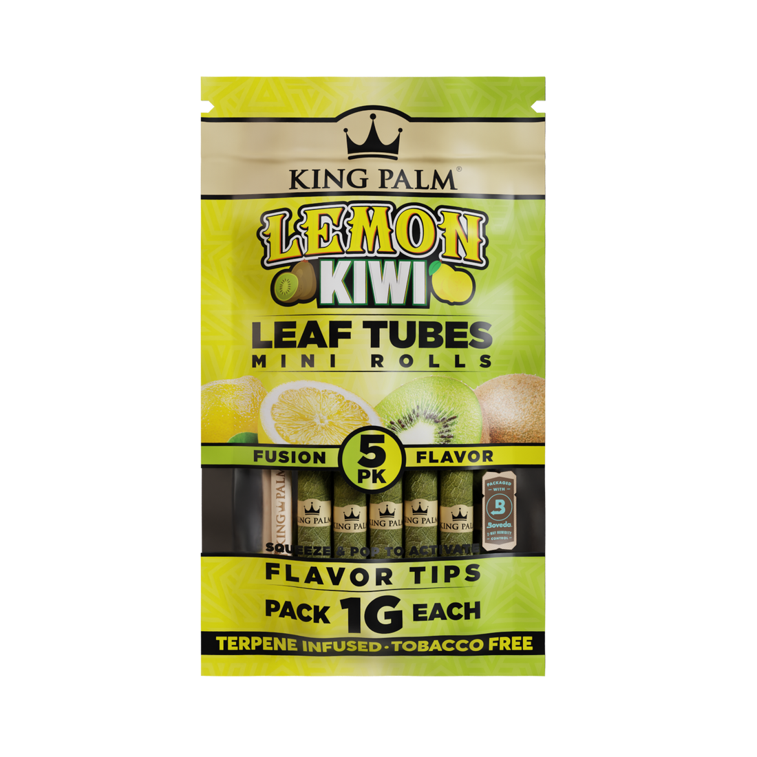 King Palm Lemon Kiwi Mini Rolls 5 Pack - [Herbware, Melbourne Australia]