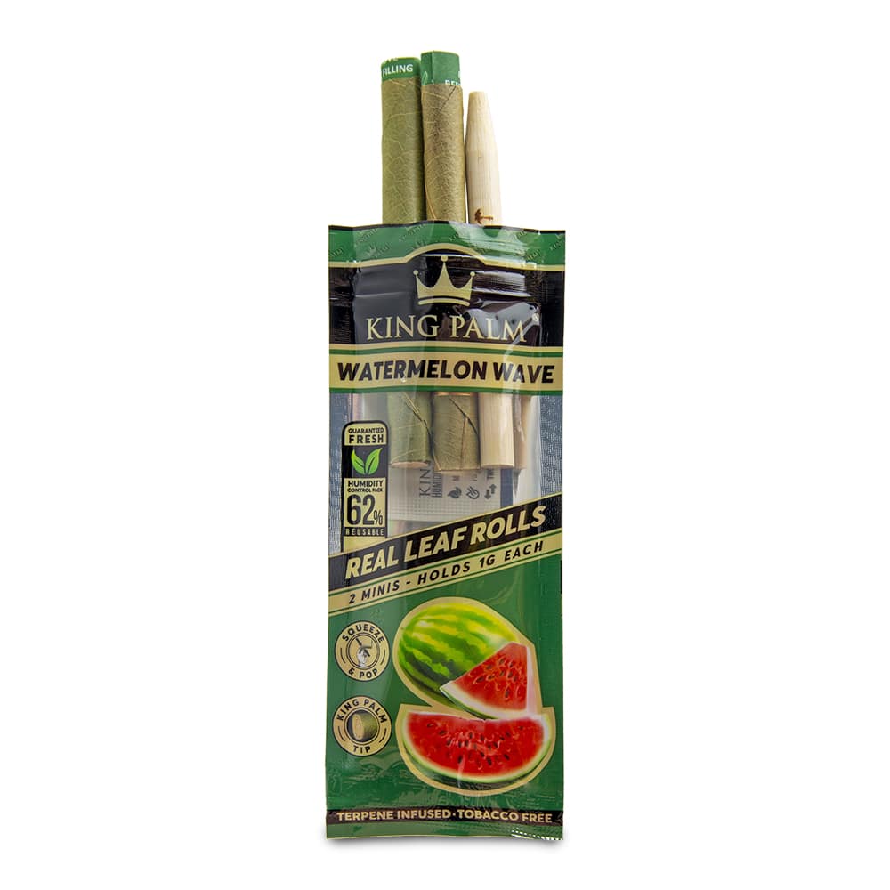 King Palm Watermelon Wave Mini Rolls 2 Pack - [Herbware, Melbourne Australia]