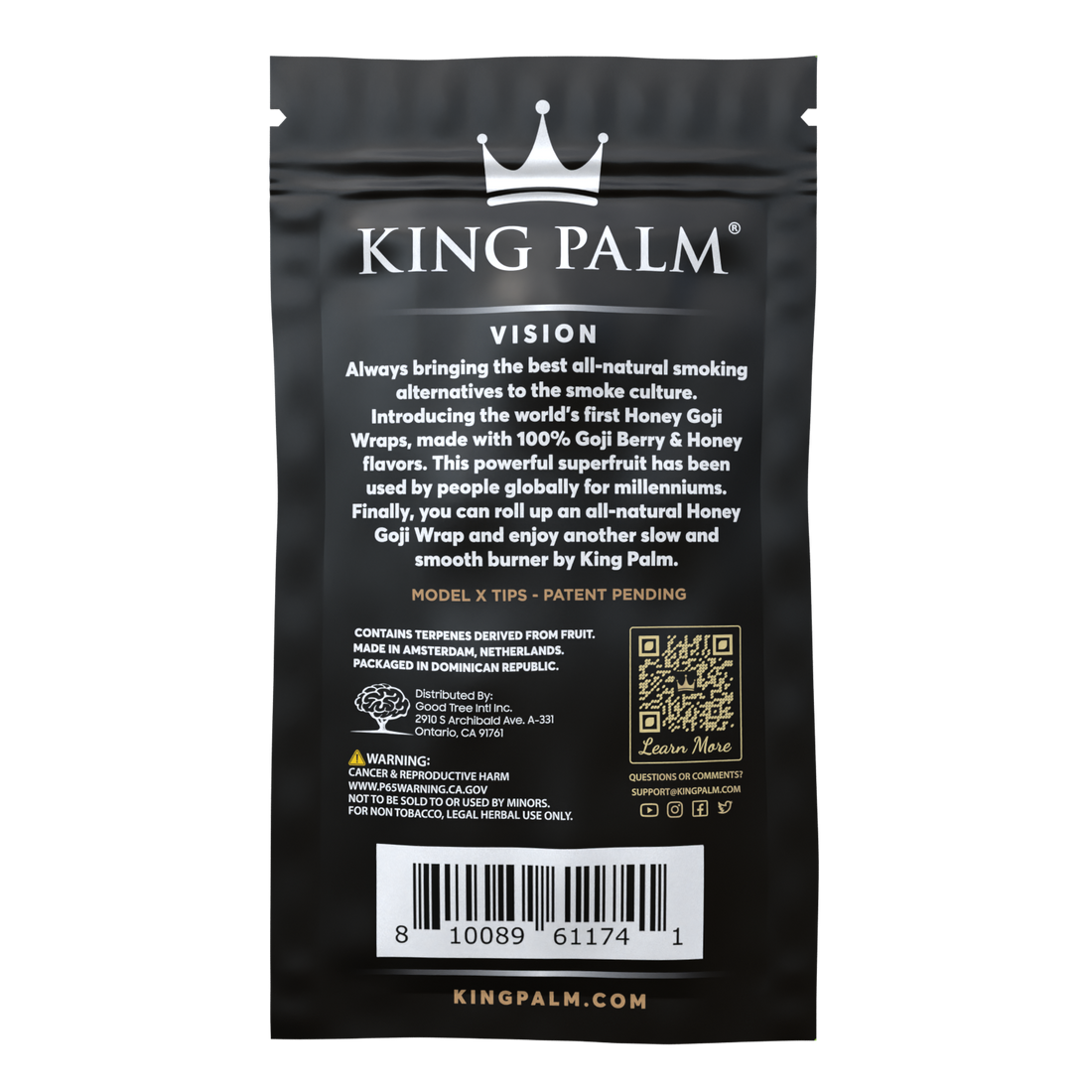 King Palm Goji Wraps Honey 4 Pack - [Herbware, Melbourne Australia]