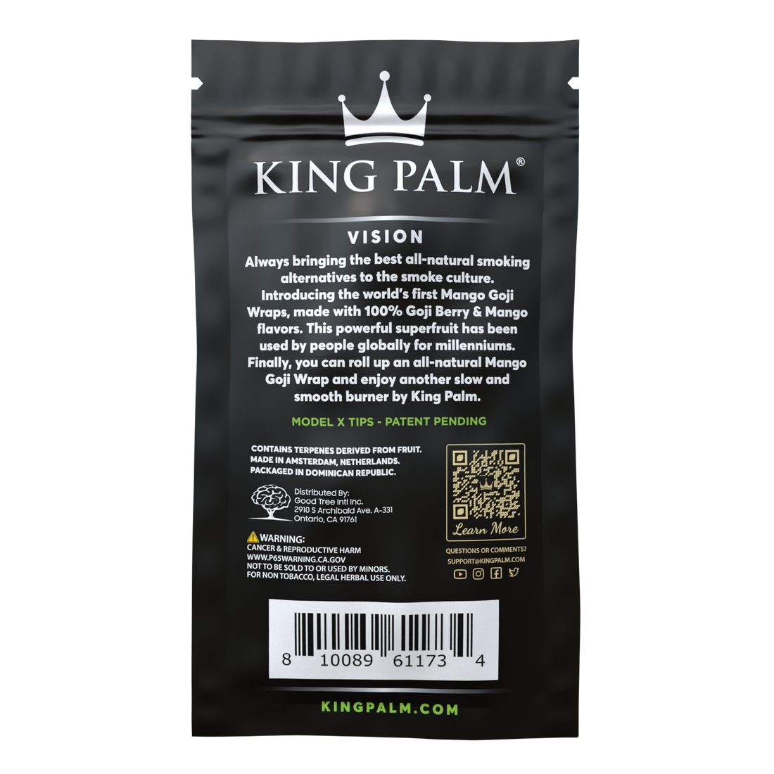 King Palm Goji Wraps Mango 4 Pack - [Herbware, Melbourne Australia]