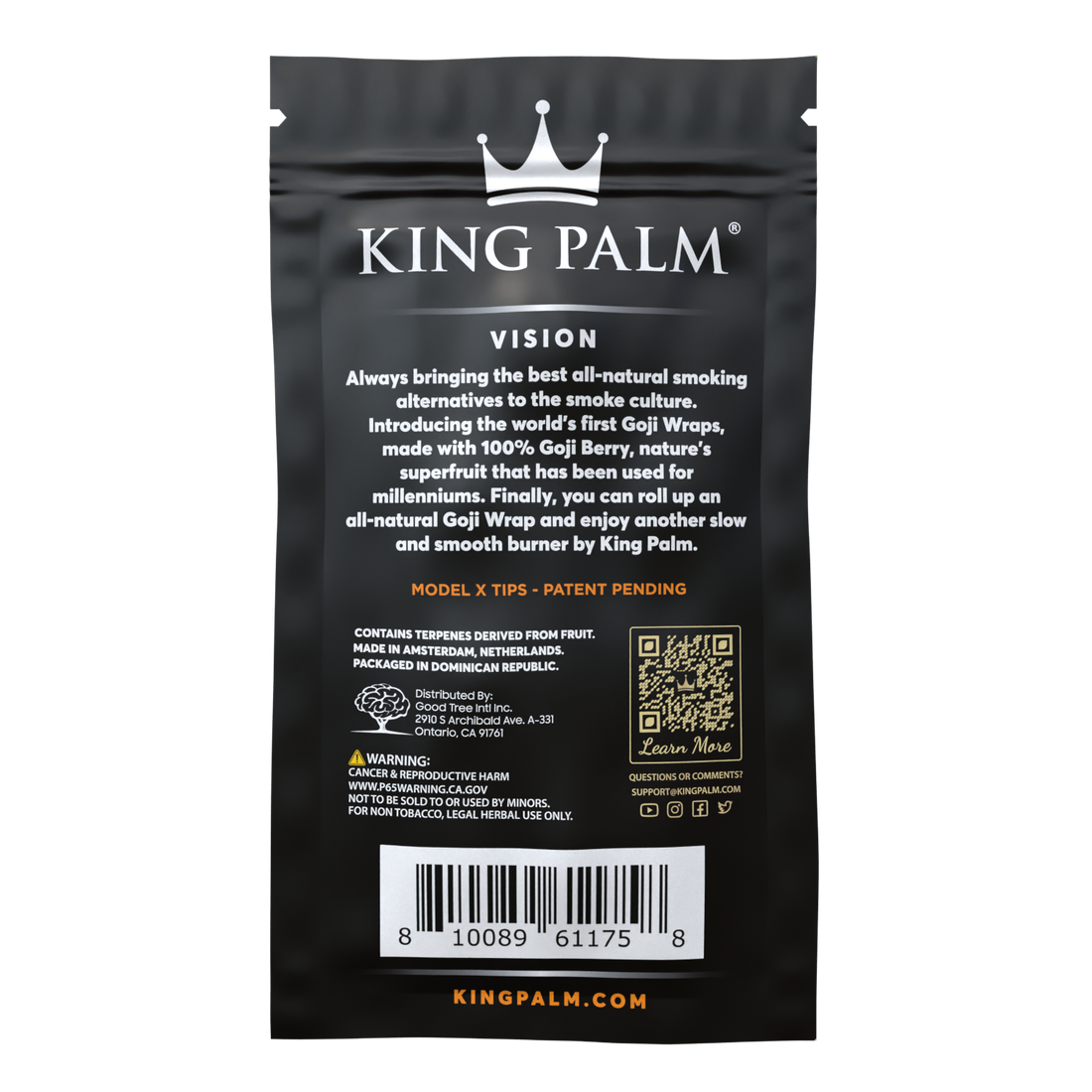 King Palm Goji Wraps Natural 4 Pack - [Herbware, Melbourne Australia]