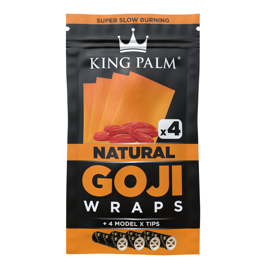 King Palm Goji Wraps Natural 4 Pack - [Herbware, Melbourne Australia]