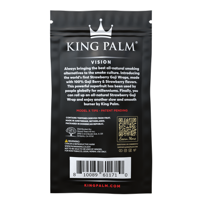 King Palm Goji Wraps Strawberry 4 Pack - [Herbware, Melbourne Australia]