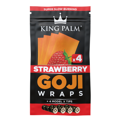 King Palm Goji Wraps Strawberry 4 Pack - [Herbware, Melbourne Australia]