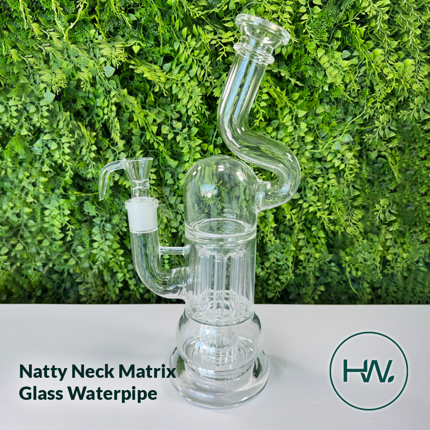 Natty Neck Matrix Glass Waterpipe