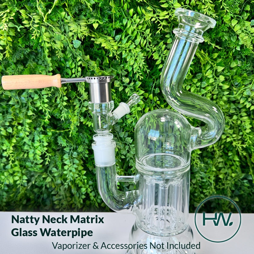 Natty Neck Matrix Glass Waterpipe