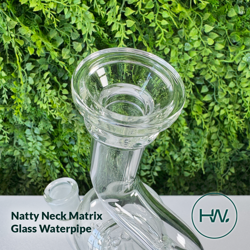 Natty Neck Matrix Glass Waterpipe