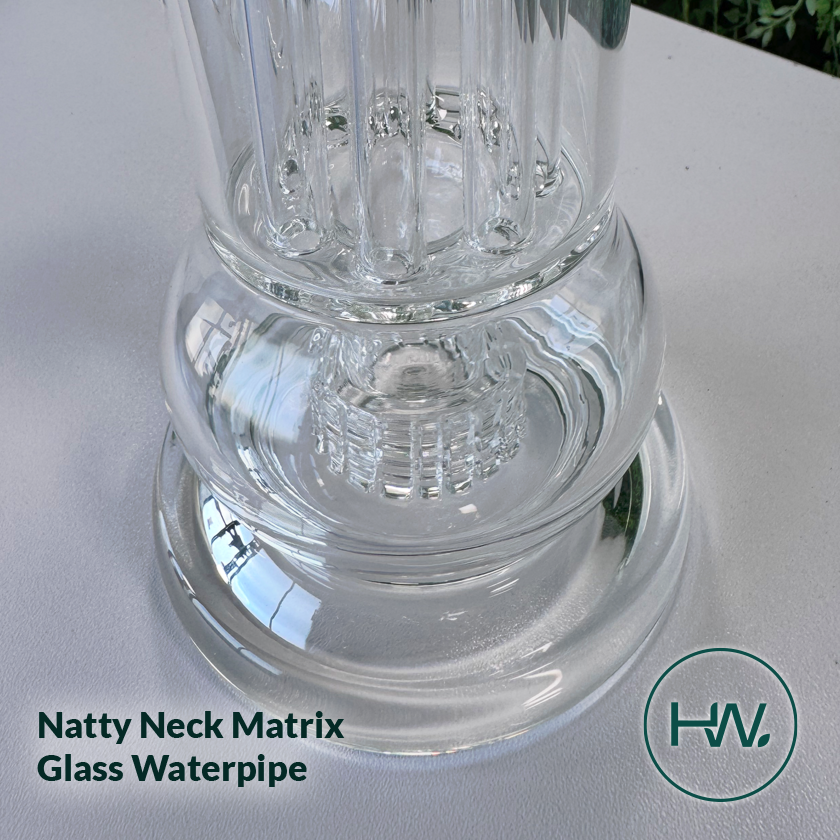 Natty Neck Matrix Glass Waterpipe