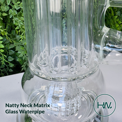 Natty Neck Matrix Glass Waterpipe