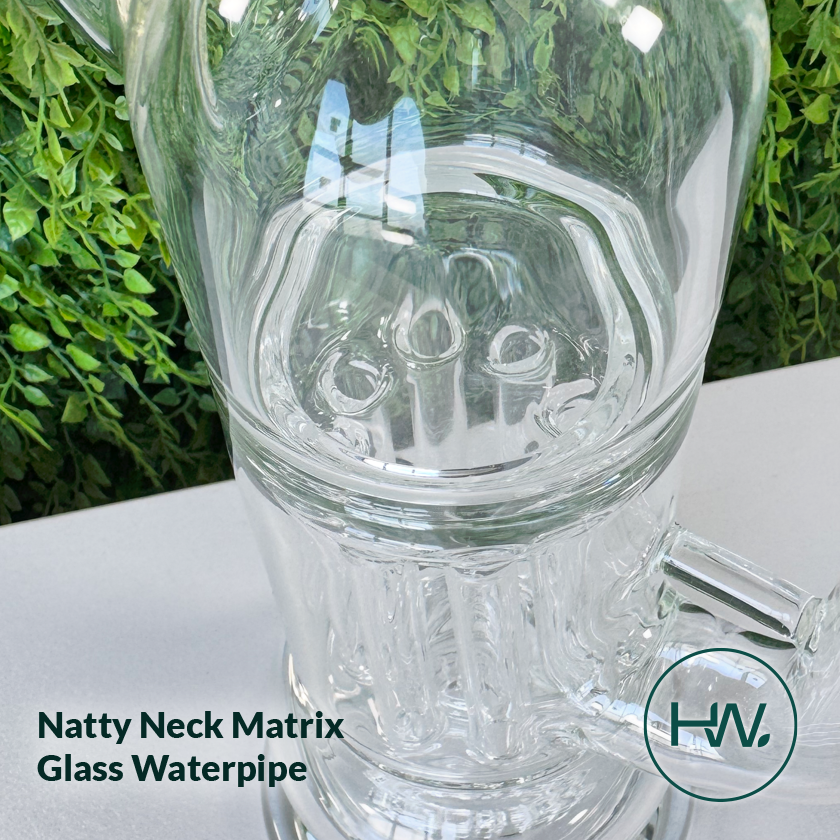 Natty Neck Matrix Glass Waterpipe