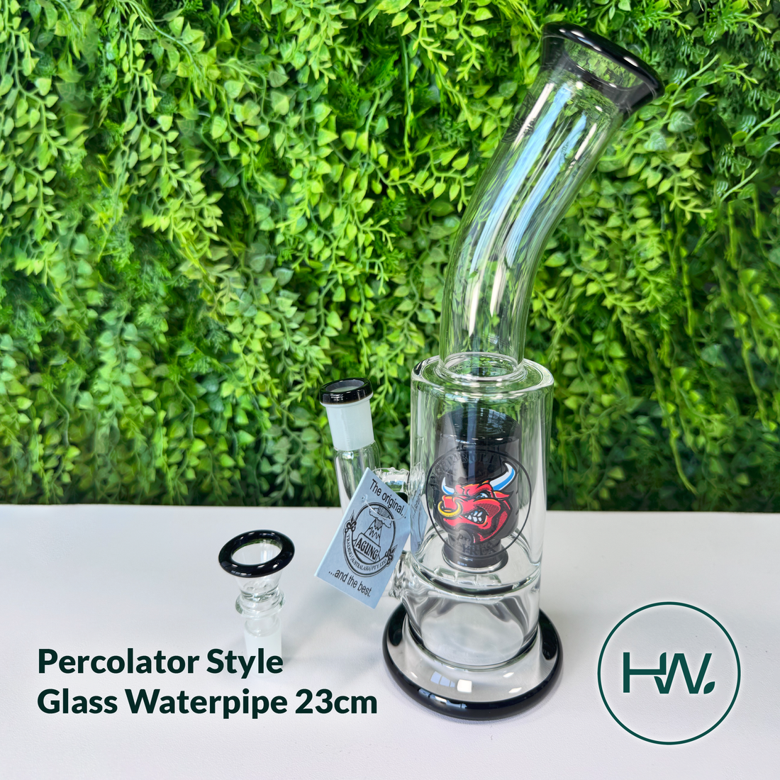 Percolator Style Glass Waterpipe 23cm