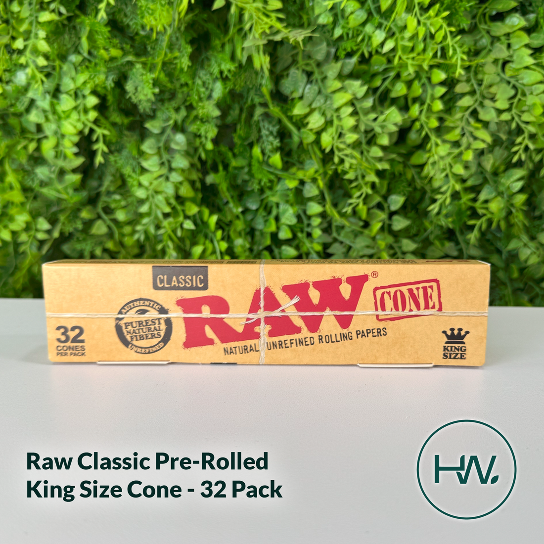 Raw Classic Pre-Rolled King Size Cone - 32 Pack - Herbware, Victoria Australia