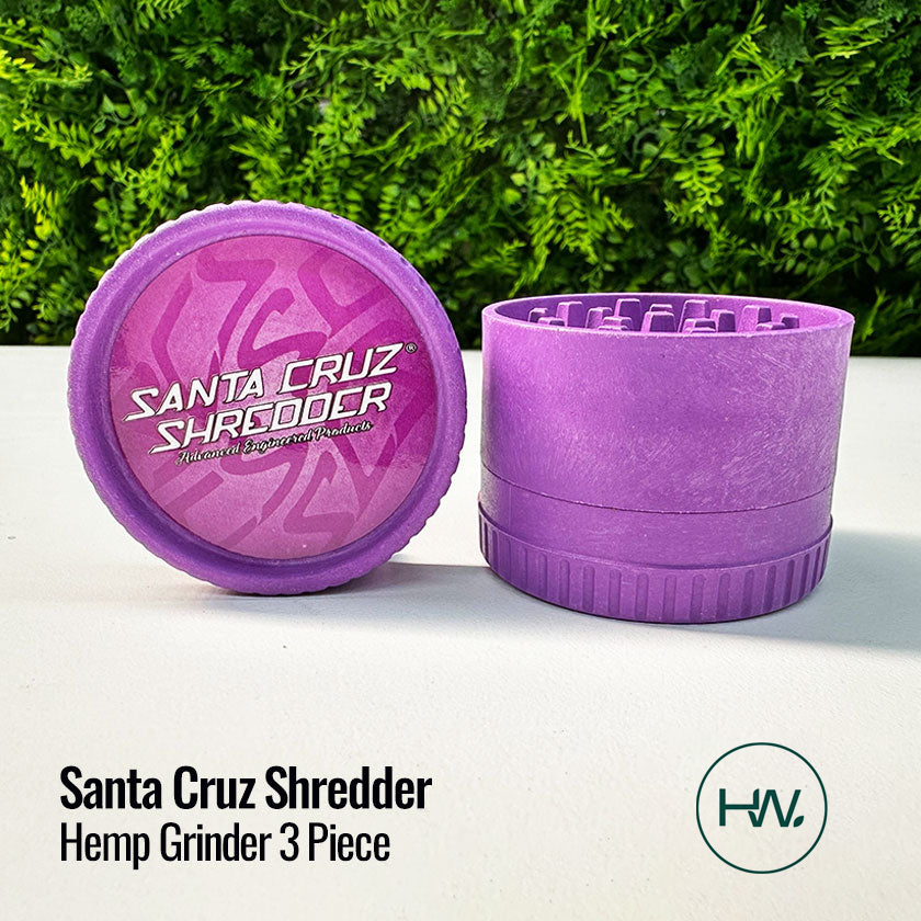 Santa Cruz Shredder Hemp Grinder 3 Piece - [Herbware, Melbourne Australia]