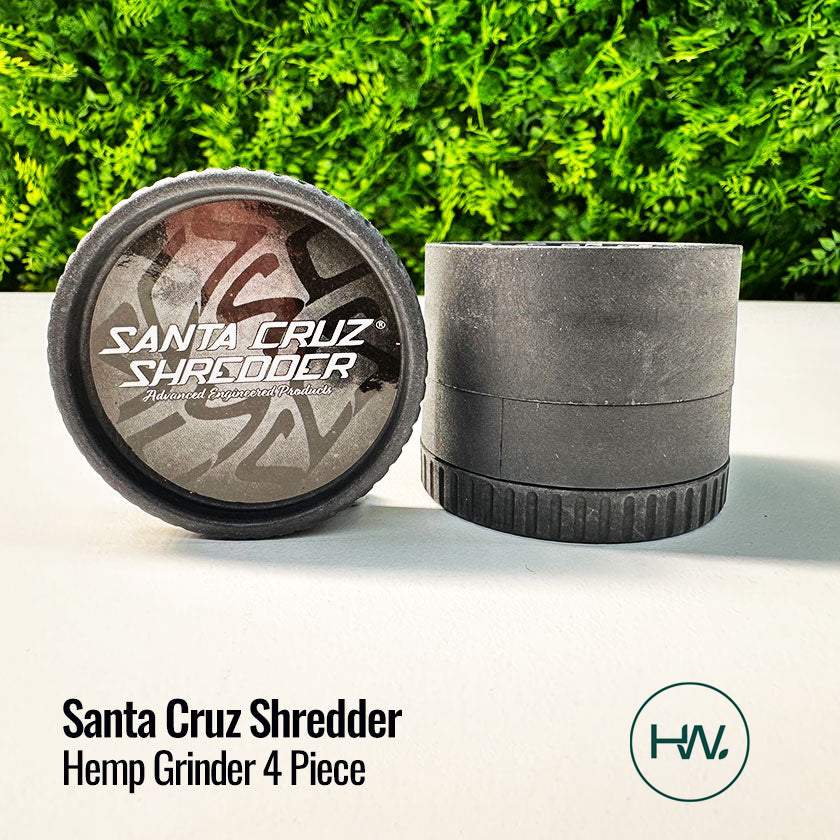 Santa Cruz Shredder Hemp Grinder 4pc - [Herbware, Melbourne Australia]