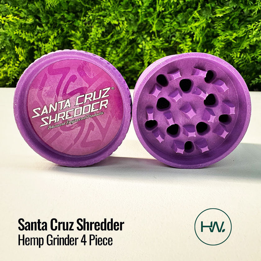 Santa Cruz Shredder Hemp Grinder 4pc - [Herbware, Melbourne Australia]