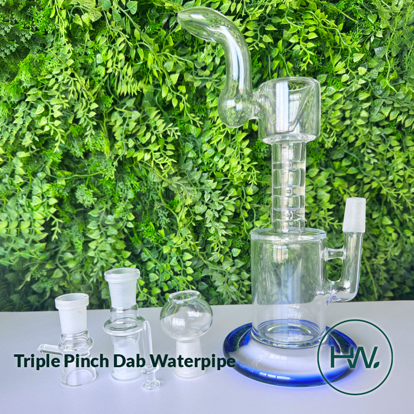 Triple Pinch Dab Glass Waterpipe
- Herbware, Victoria Australia 