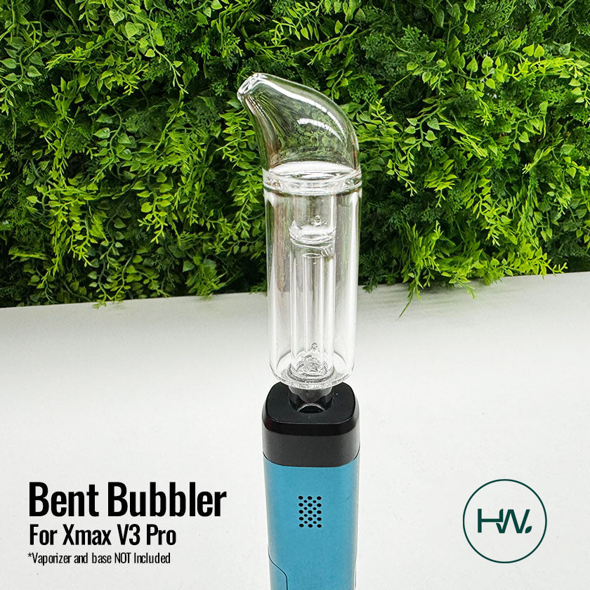 Xmax V3 Pro Bent Glass Water Bubbler - [Herbware, Melbourne Australia]